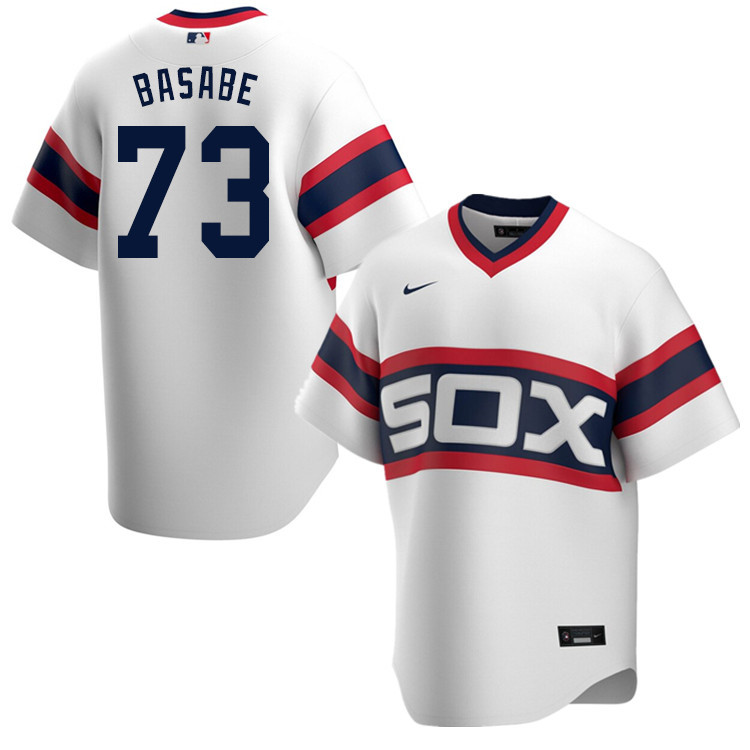 Nike Men #73 Luis Basabe Chicago White Sox Baseball Jerseys Sale-White